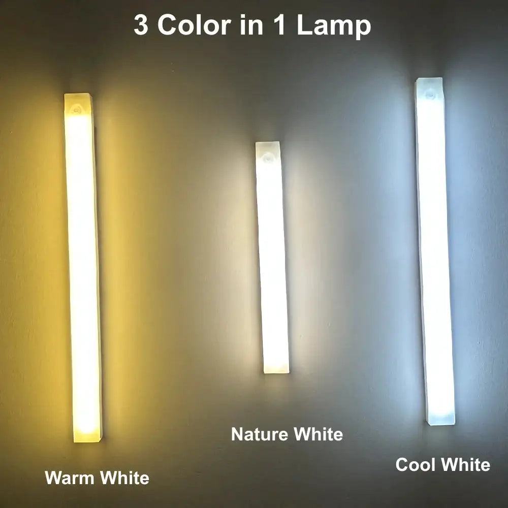 AITHEA Motion Sensor LED Night Light USB Rechargeable Bedside Lamp Wireless Portable Cabinet Tube Light for Wardrobe Staircase