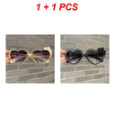 Cute Heart-Shaped Kids Sunglasses with UV Protection Glasses