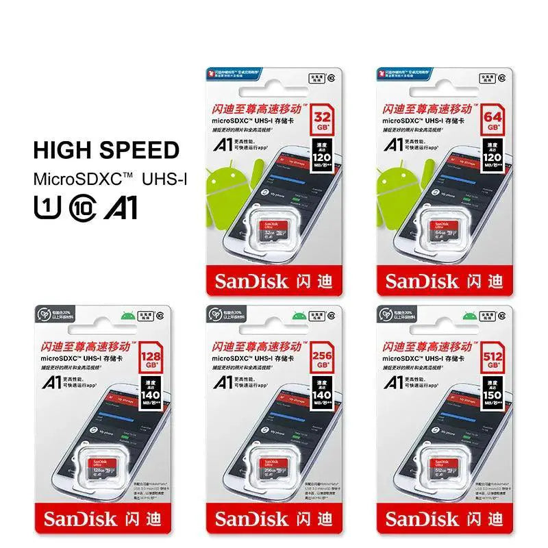 SanDisk Fast MicroSD Memory Card For Phones And Cameras