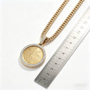 Hip Hop Bling Coin Charm