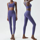 Women Two Piece Gym Set Breathable Quick Dry