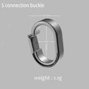 Titanium Key Chain Clip - Quick Detach Connector