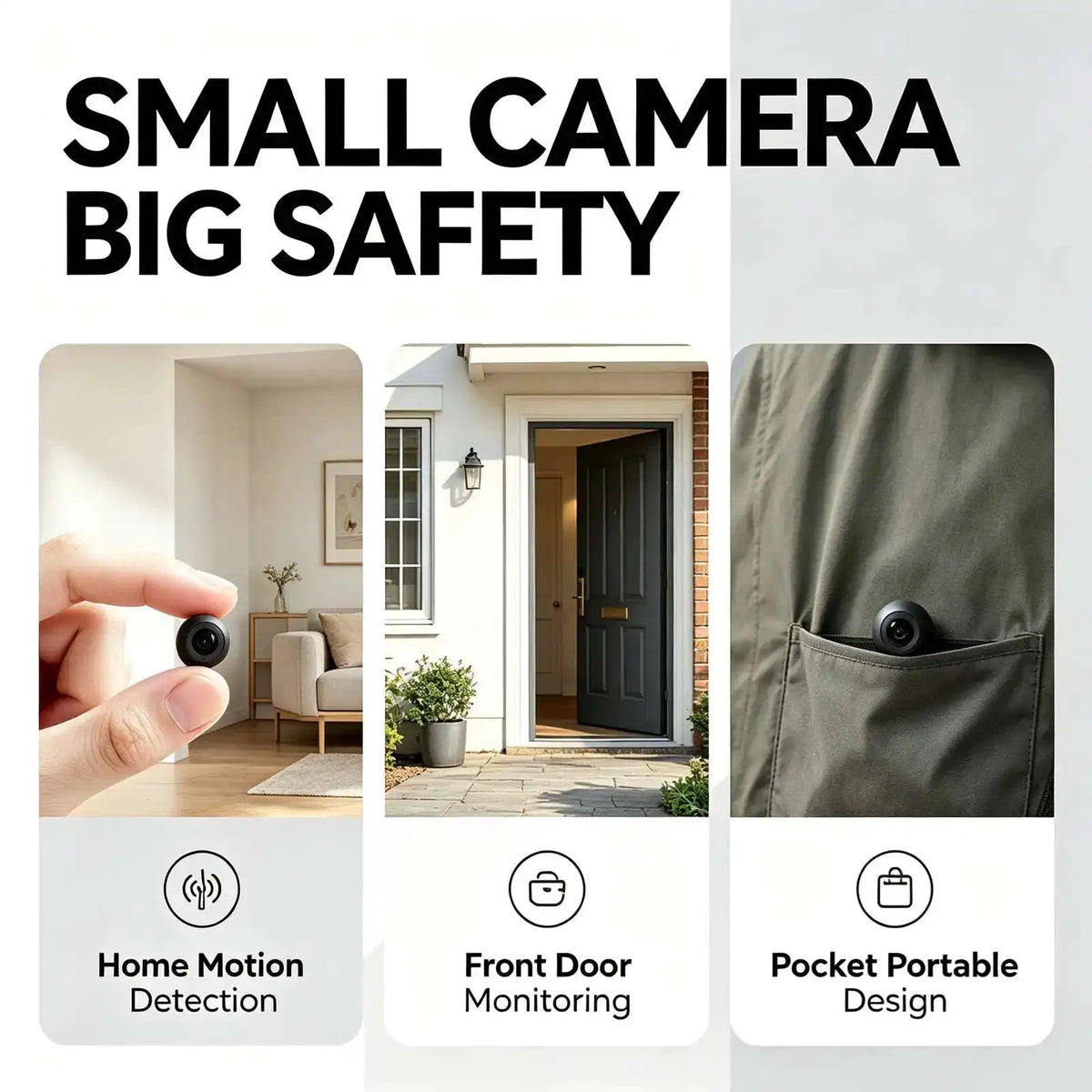 Mini WiFi Security Camera, Ultra HD tiny surveillance E17 4K — product view 1