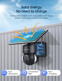 SHIWOJIA 6MP Solar Camera 4G Sim Card Outdoor 12X Zoom