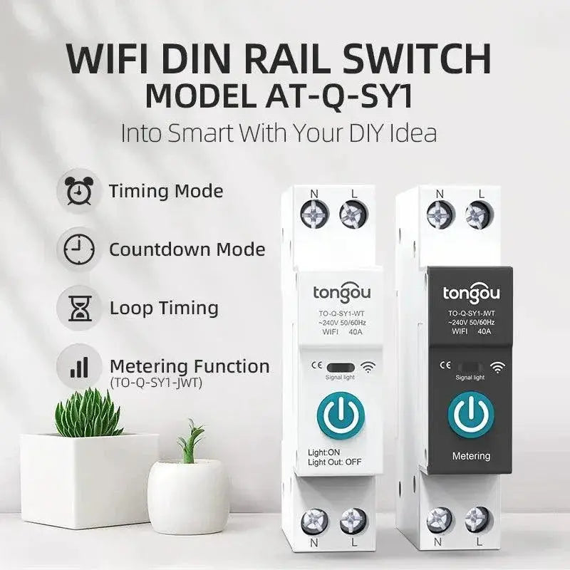 Tuya Smart Circuit Breaker With Power Metering Control