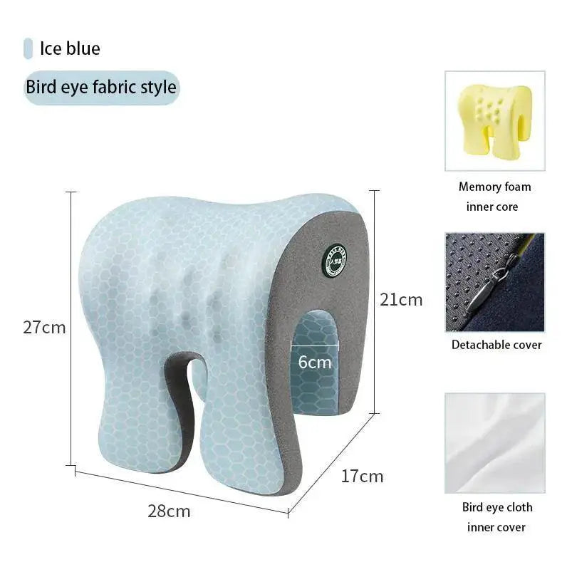 Ergonomic Memory Foam Travel Neck Pillow for Comfort