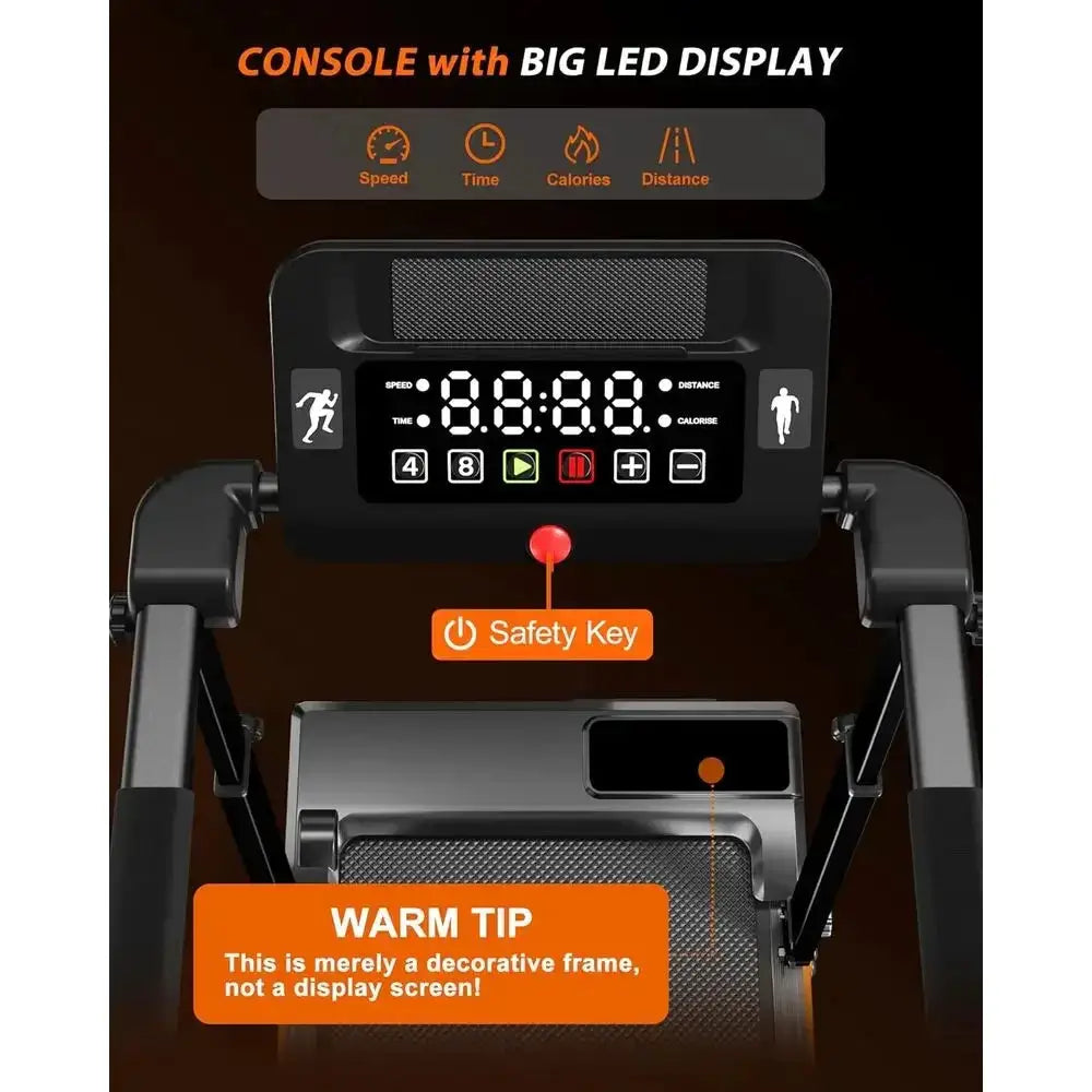 Portable 12% Incline Walking Pad Treadmill with Handle, Desk and Compact Design for Small Spaces