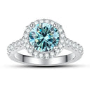 Moissanite Ring in Sterling Silver Carat