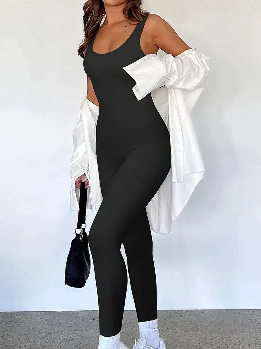 Women's Workout Jumpsuit Stylish Fitness Attire for Women