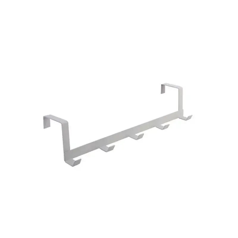 Over The Door 5 Hook Bathroom Organizer Rack For Home