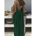 Women Strapless Backless Maxi Dress Sleepwear Loungewear Casual Loose Fit Summer