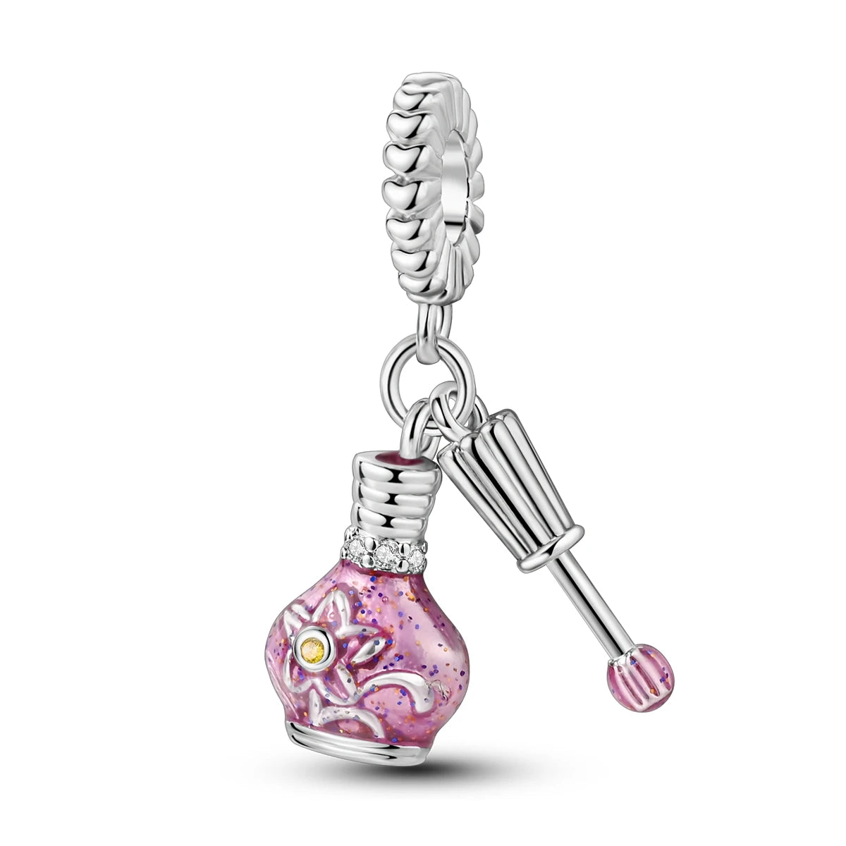Silver Plated Charm Beads Bracelet