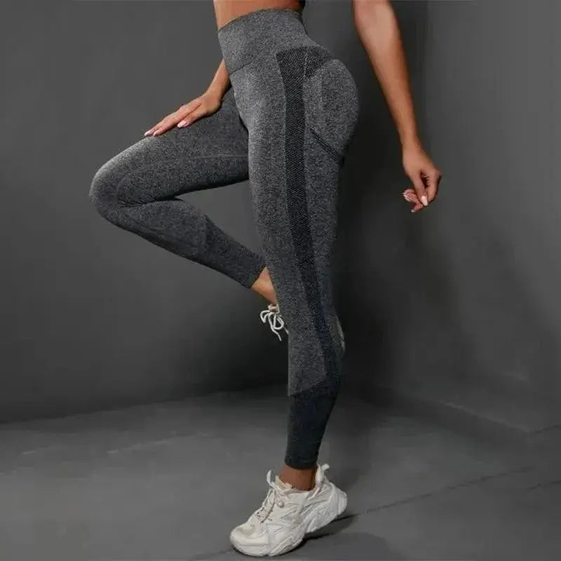 Sleek High-Waisted Yoga Leggings Seamless Fitness Wear