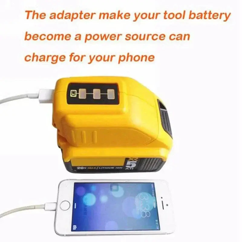 Dewalt USB Battery Converter Charger Adapter 14.4V 18V 20V