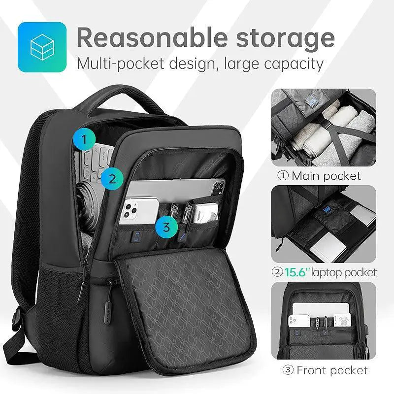 Mark Ryden Multi Layers Mens Backpack Fits 15.6inch Laptop