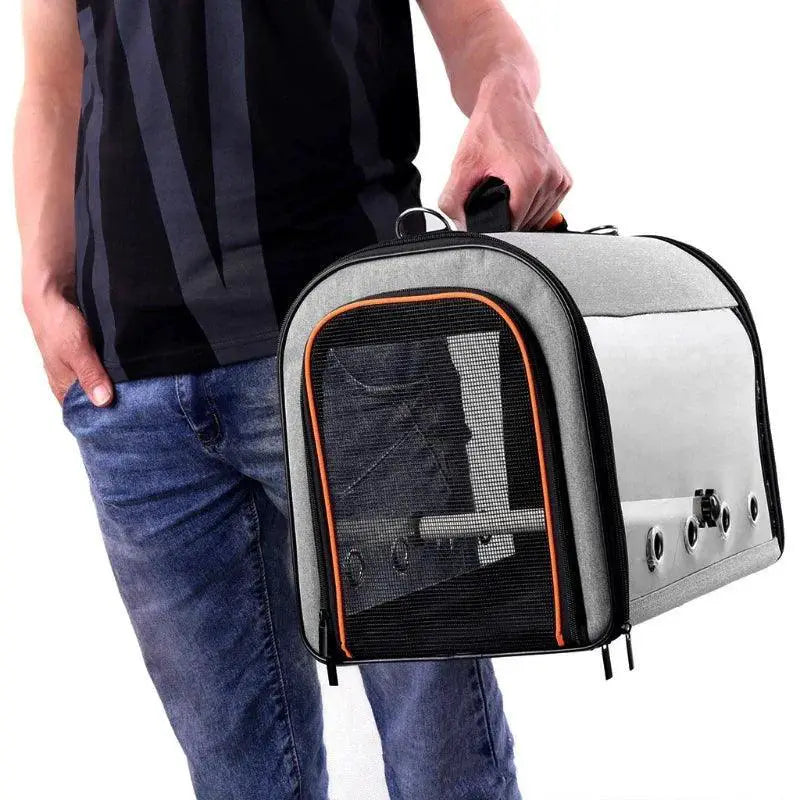Parrot Travel Carrier Bag Lightweight Mesh Ventilated Cage