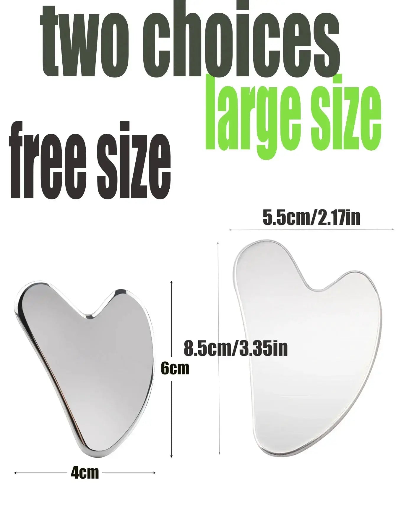 Stainless Steel Gua Sha Scraper Face Massager Set - OurLum.com