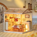 Robotime DIY Miniature Dollhouse Kit With Led