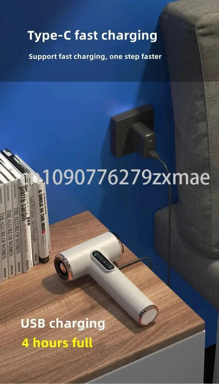 Portable USB Rechargeable Hair Dryer With LCD Display