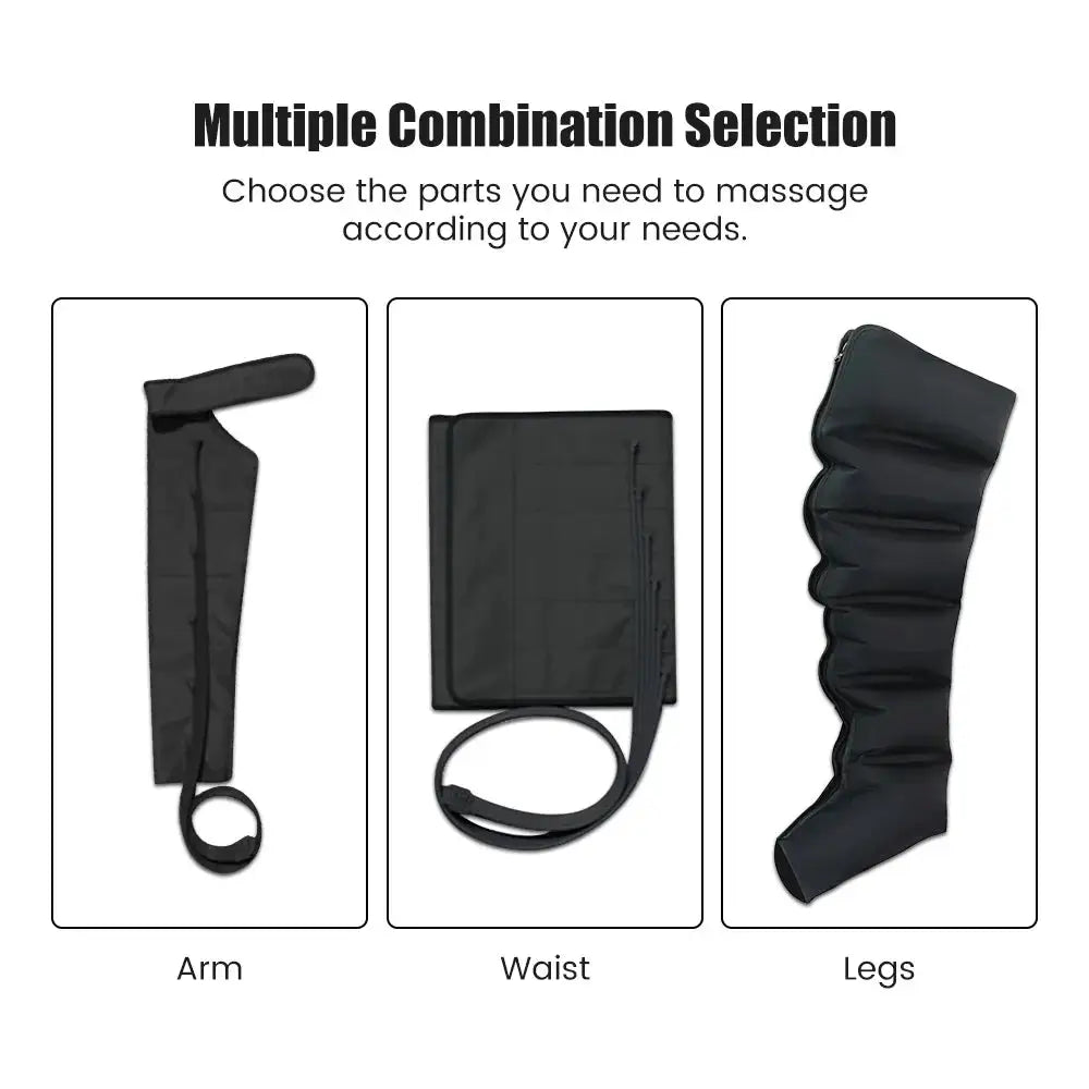 Electric Leg Compression Massager Air Wave Pressure Massage Vibration Leg Arm Waist Foot Massage Tool Pneumatic Air-Wrap Relax