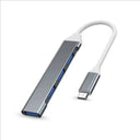 USB C Hub 4 Port - Compact Aluminum Multiport