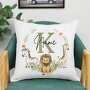 Personalized Animal Name Pillowcase Eco-Friendly Polyester Cover