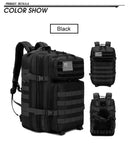 50L Tactical Backpack Men's Travel Large Capacity Rucksacks