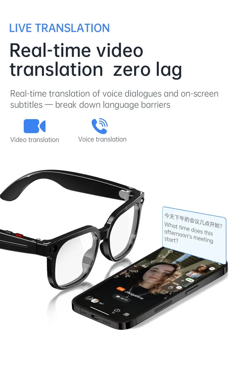 HD Color Changing AI Smart Glasses Chat GPT Camera Bluetooth Call — product view 6