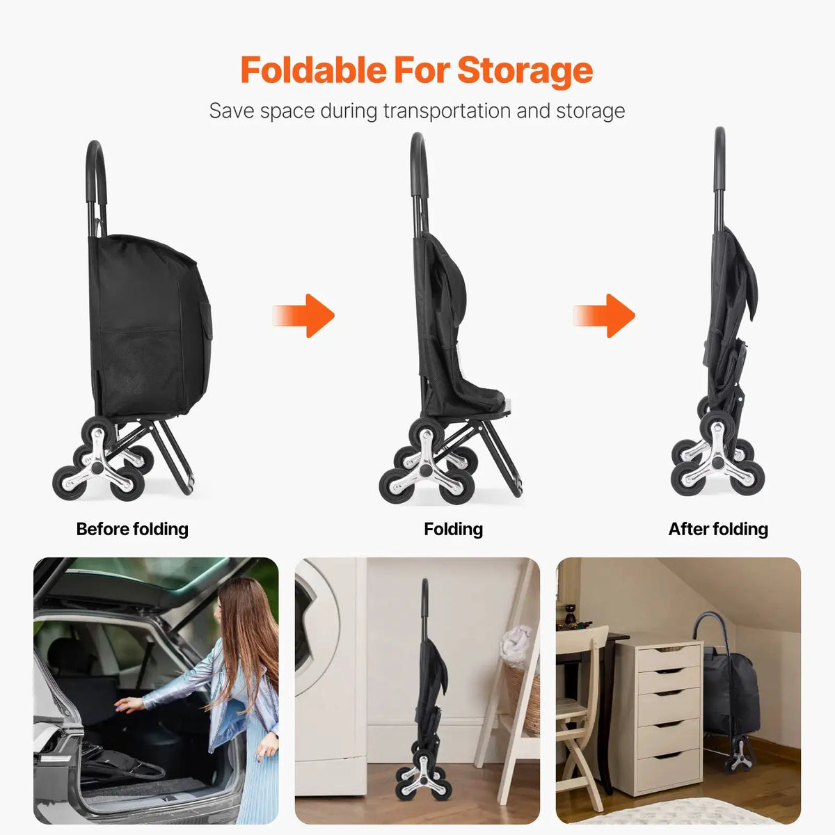 Portable Foldable Stair Climbing Cart — product image 5
