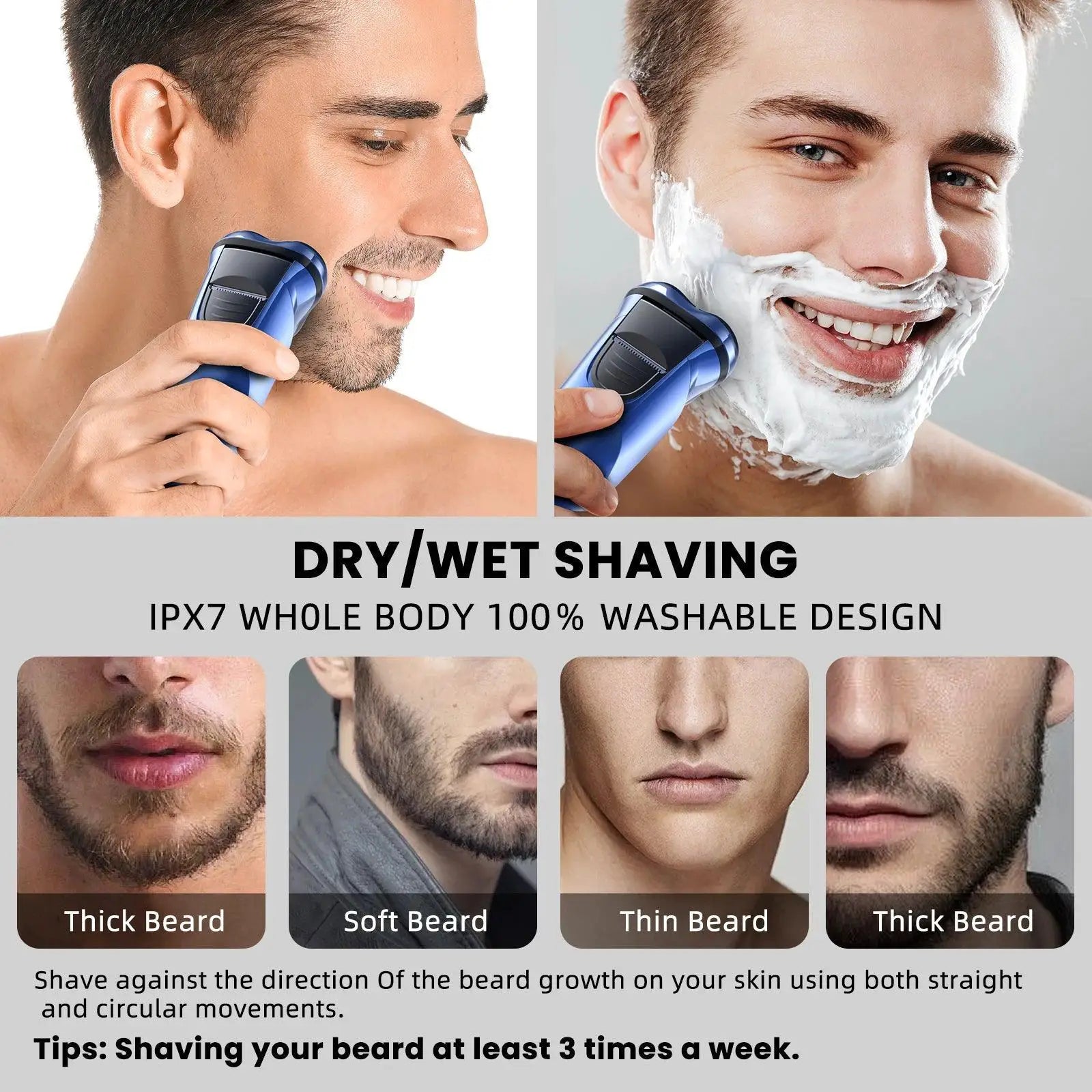 Sejoy Electric Razor For Men Rechargeable Travel Shaver