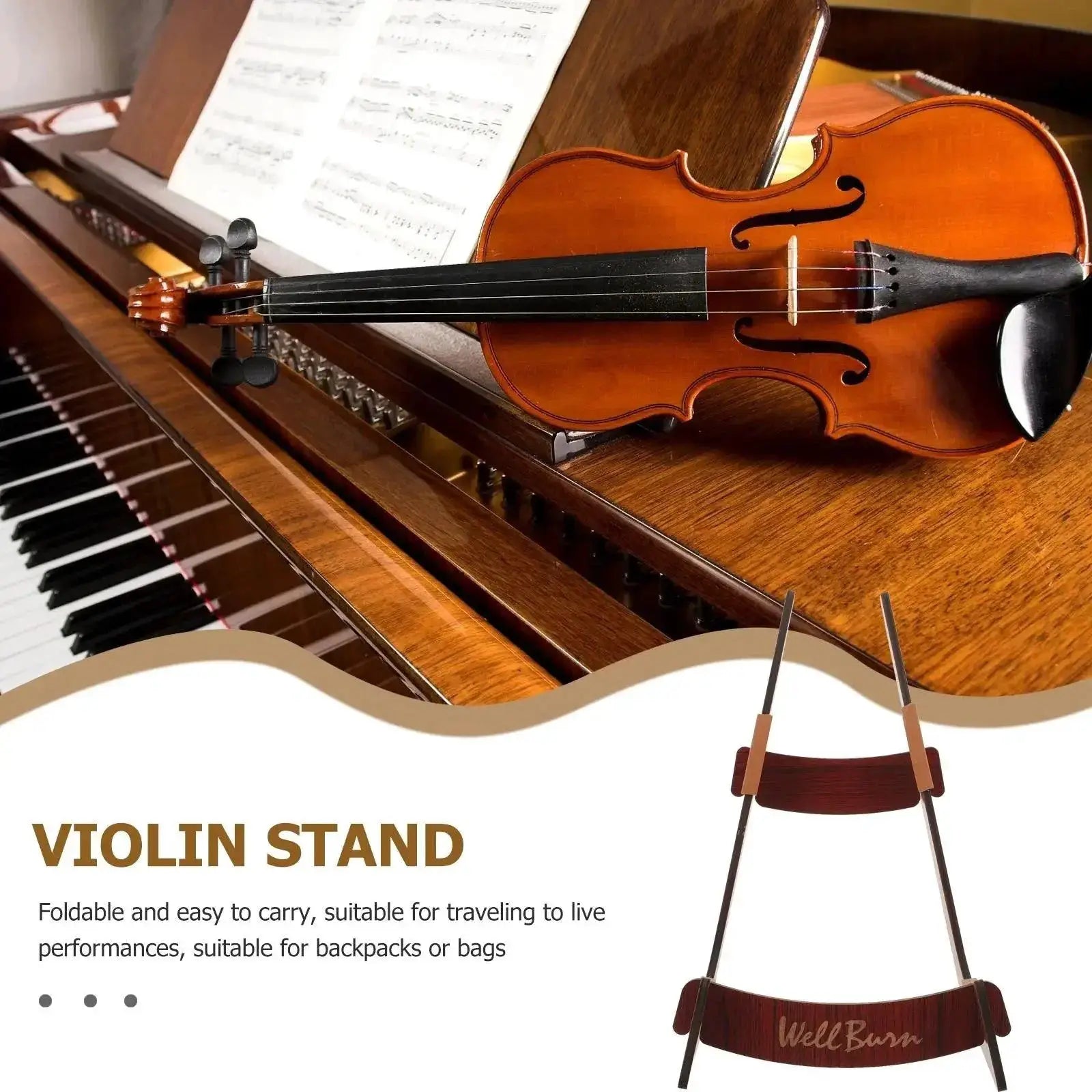 Ukulele Guitar Stand Wooden Rack For Musical Instruments