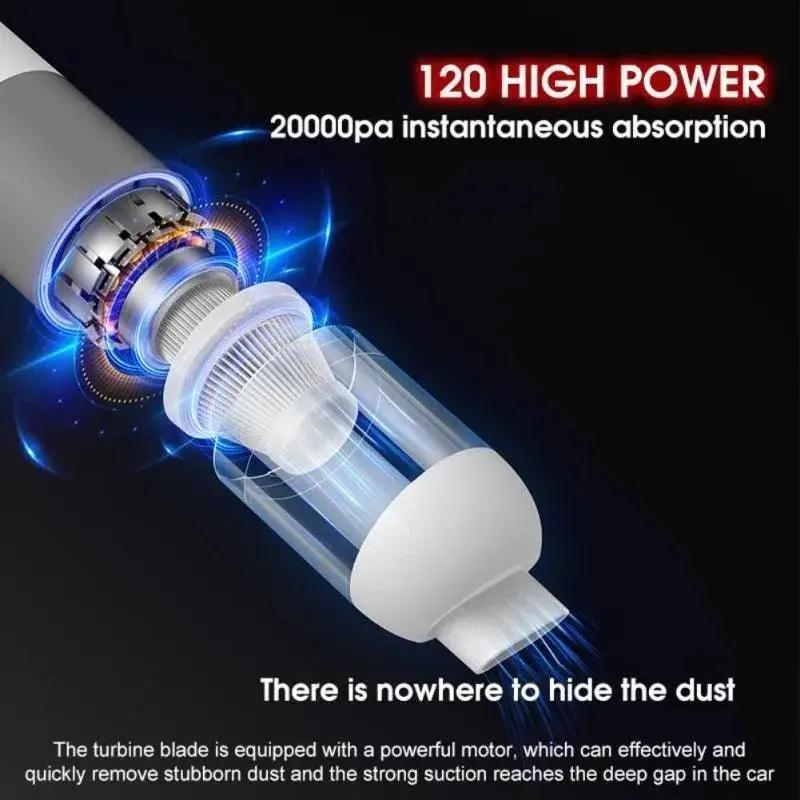 Cordless Car Vacuum Cleaner for Home Use Strong Suction
