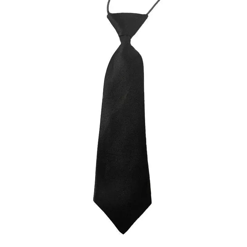 Solid Color Elastic Kids Tie for Parties and Events