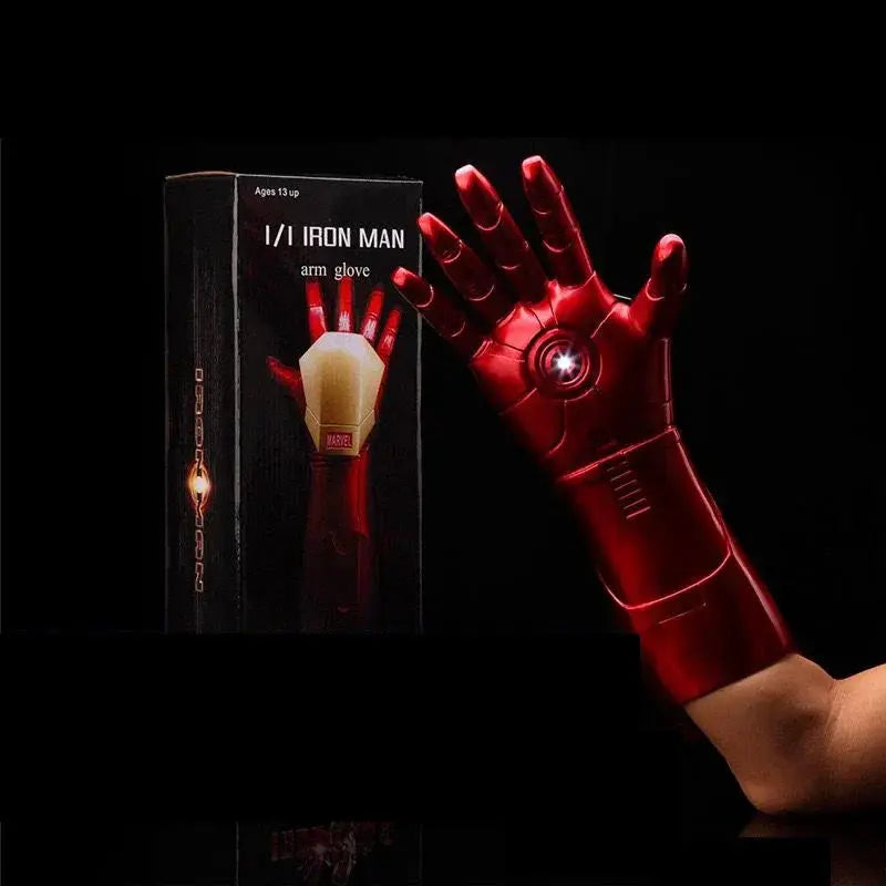 Iron Man LED Helmet Cosplay Mask With Gloves OneToOne Scale