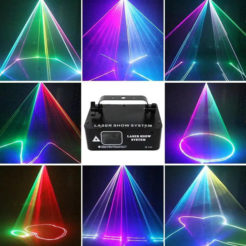 HCWE Single Head Full Color Laser Lamp Disco Ball Lights