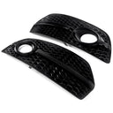 1Pair Black Honeycomb Fog Light Cover Grille Audi Q5 2009-2012