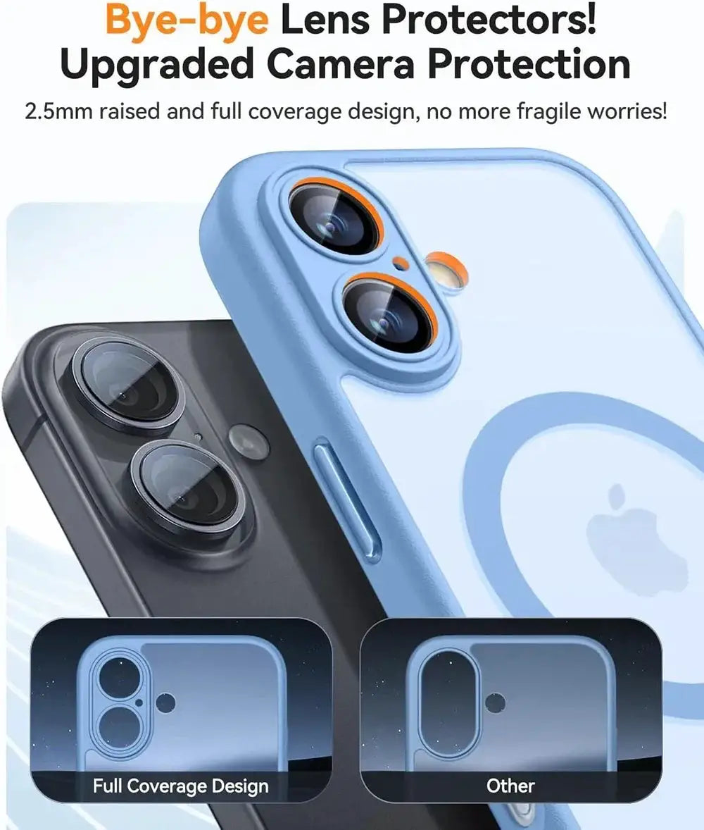 Magnetic Matte Translucent Armor Shockproof Case For iPhone 18 17 16 15 14 13 12 11 Pro Max Plus Magsafe Wireless Charge Cover