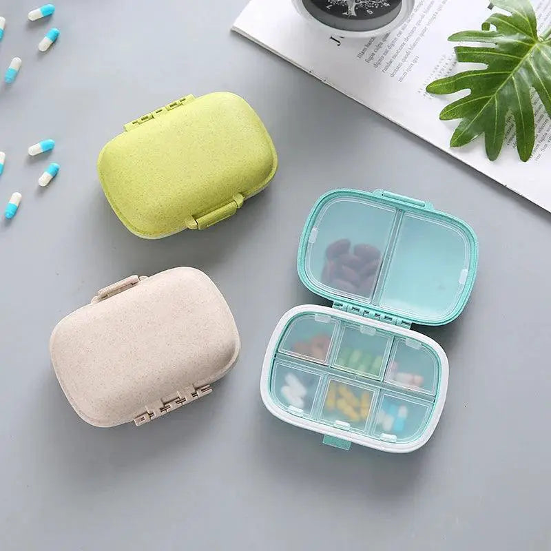 10-Grid Pill Box Travel-Friendly Pill and Jewelry Organizer - OurLum.com