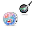Sterling Silver Charm Beads Glowing