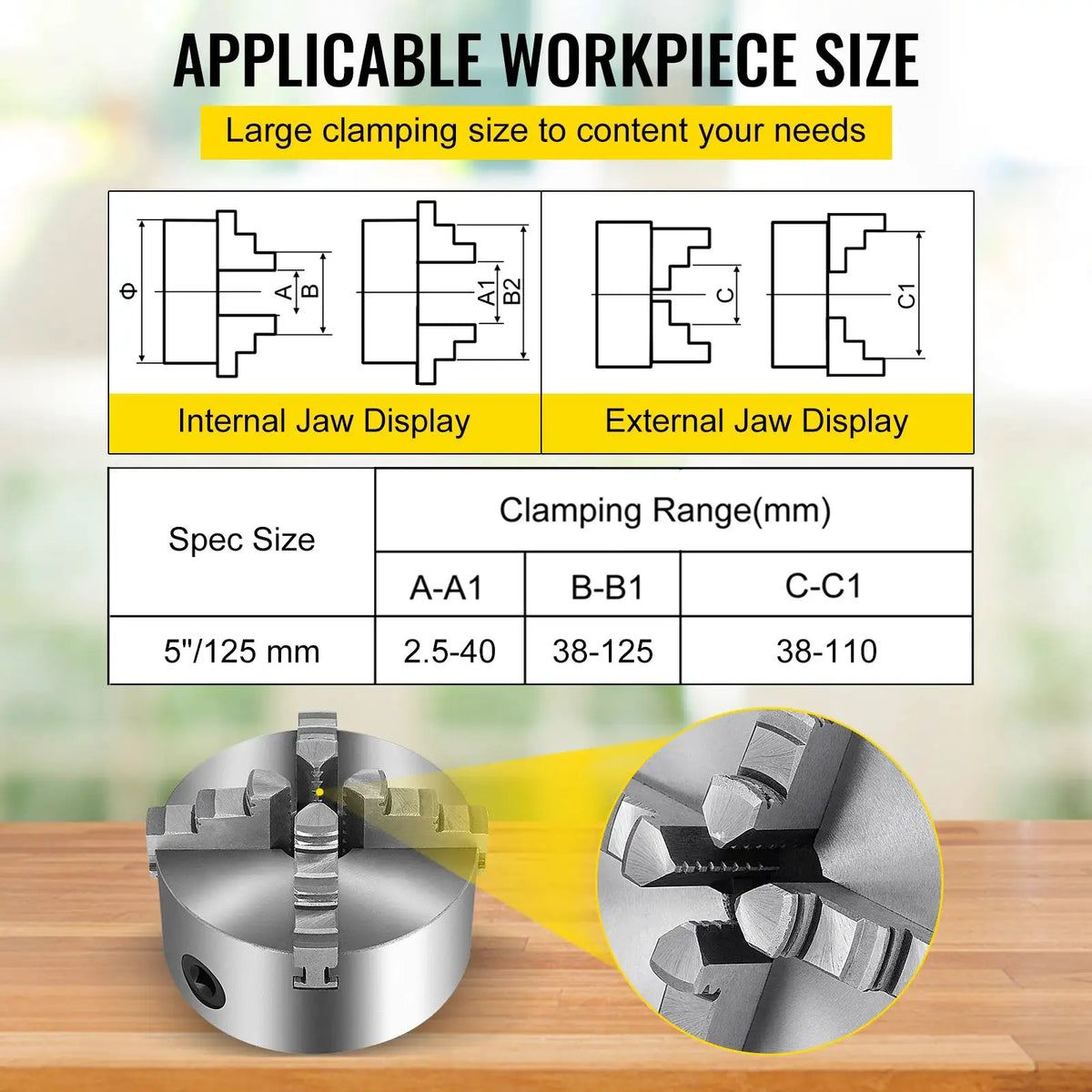 Inch Jaw Lathe Chuck — product image 3