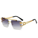 UV400 Rimless Sunglasses All Day Wear