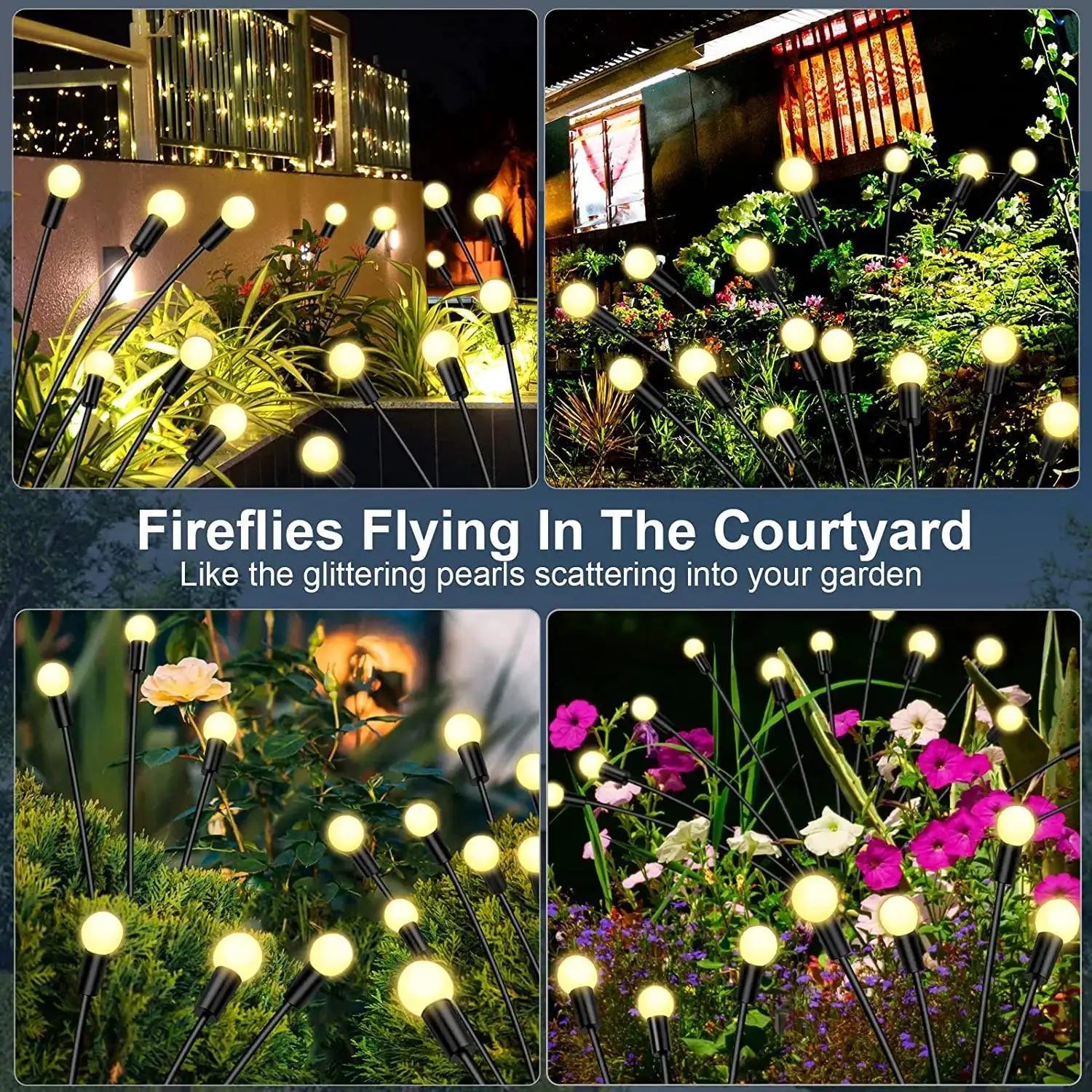 Solar Firefly Garden Lights Enchant Your Outdoor Oasis