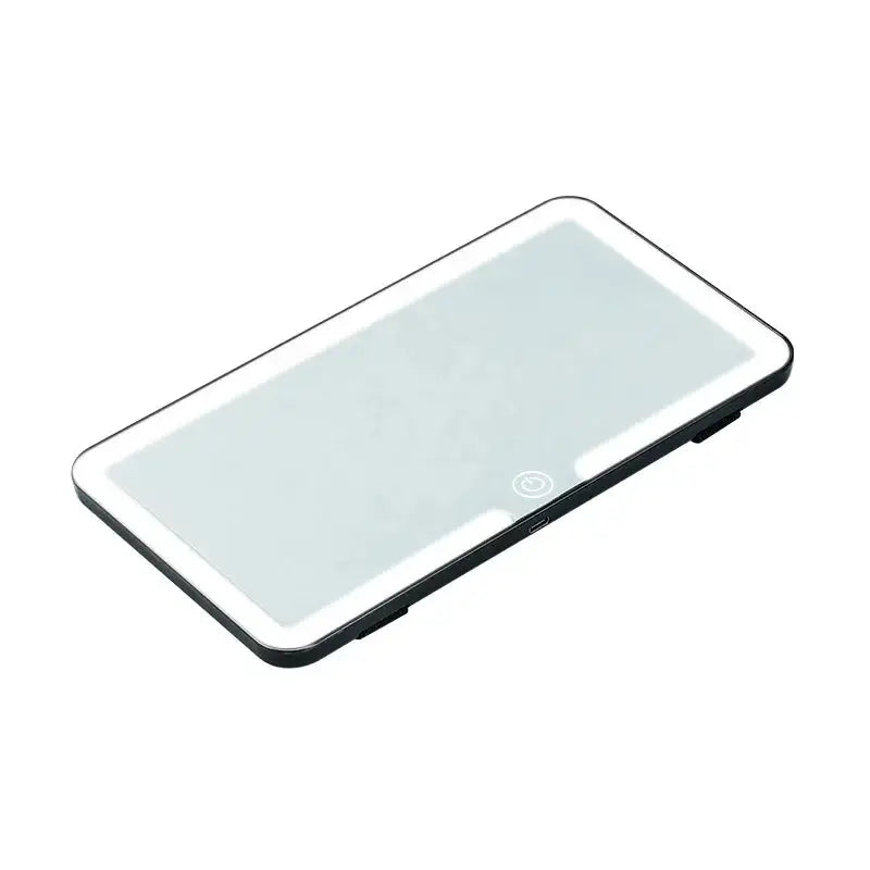Universal Car Sun Visor Makeup Mirror with LED Fill Light, Rechargeable HD Vanity Mirror, Portable Car Interior Cosmetic Mirror