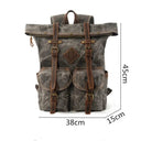Nesitu Vintage Coffee Laptop Backpack
