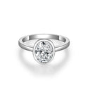 S Sterling Silver Ct Oval