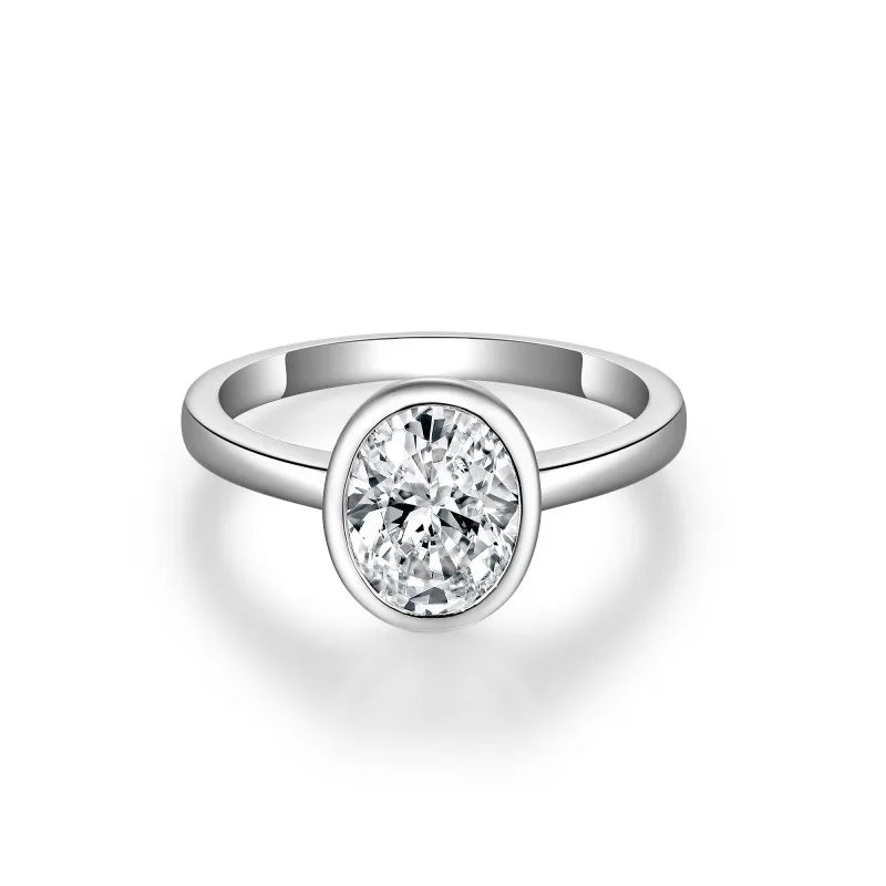 S Sterling Silver Ct Oval