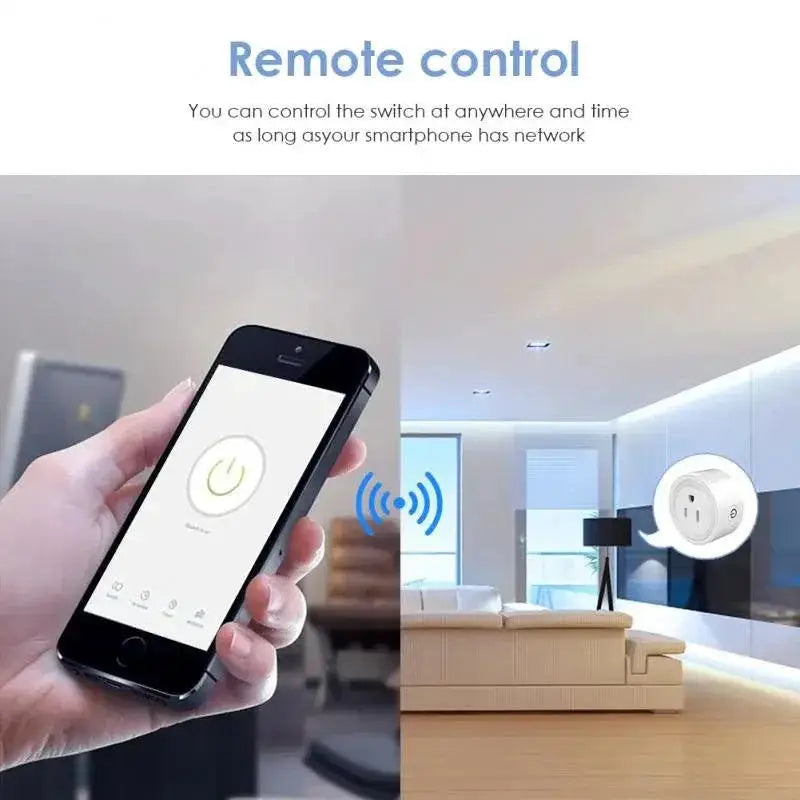 Smart WiFi Plug With Remote For Alexa And Google Home