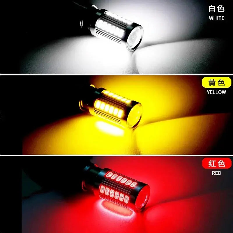 2x 1156 LED Bulbs BA15S P21W BAY15D 33SMD 12V Vehicle