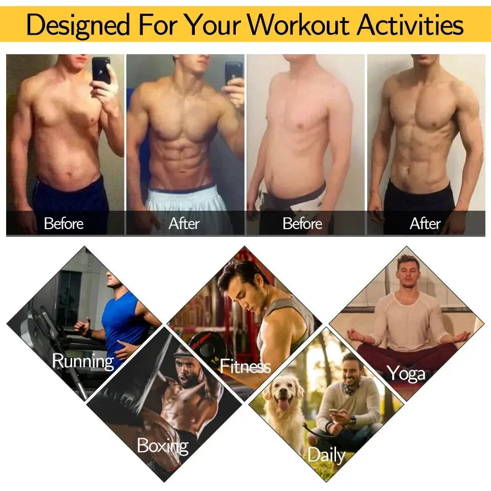 Mens Slimming Sauna Vest Body Shaper Waist Trainer For Men