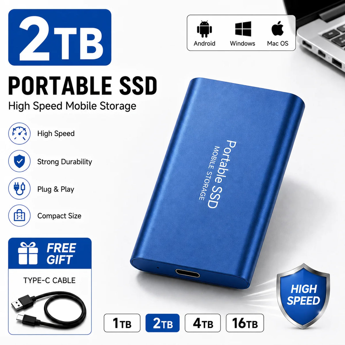 USB Laptop Portable SSD
